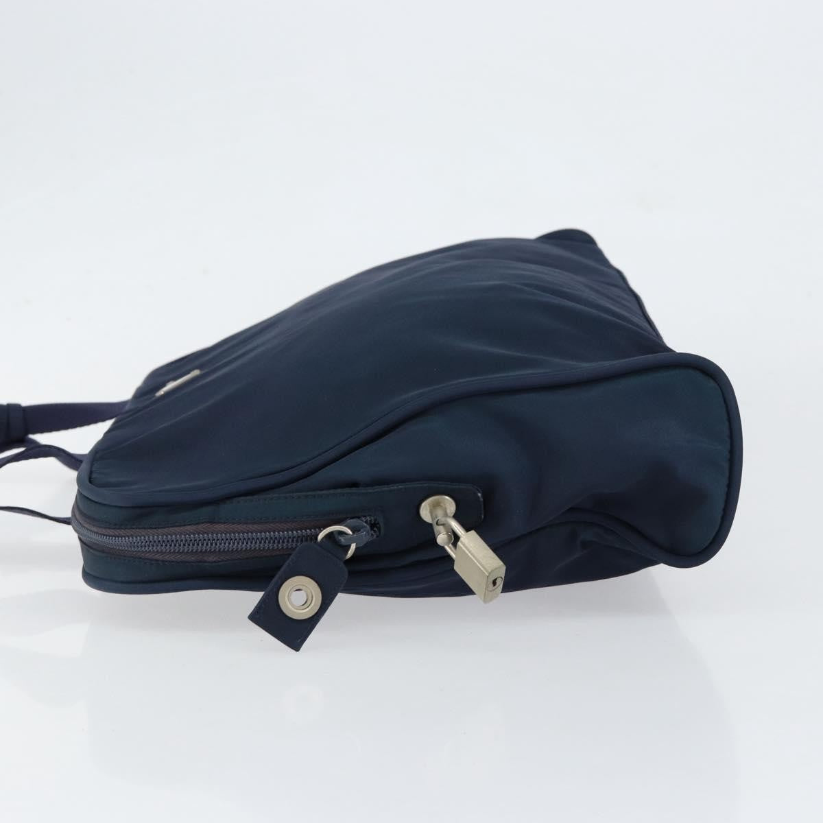Prada Zip Around Tote Tessuto Navy Nylon Handbag (Pre-Owned)