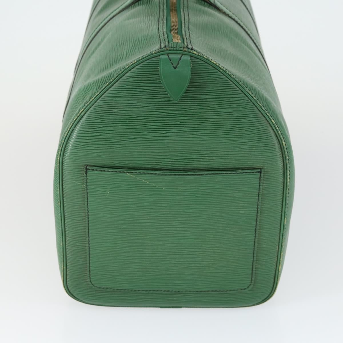 Louis Vuitton Keepall Bag Epi Leather Green Leather Travel Bag Bag (Pre-Owned)