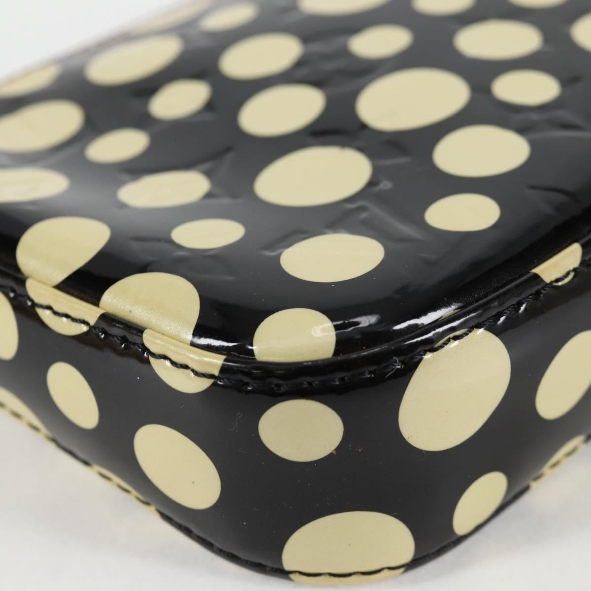 Louis Vuitton Pochette Accessoires Nm Kusama Infinity Dots Monogram Vernis Black Patent_Leather Clutche & Pouche Bag (Pre-Owned)