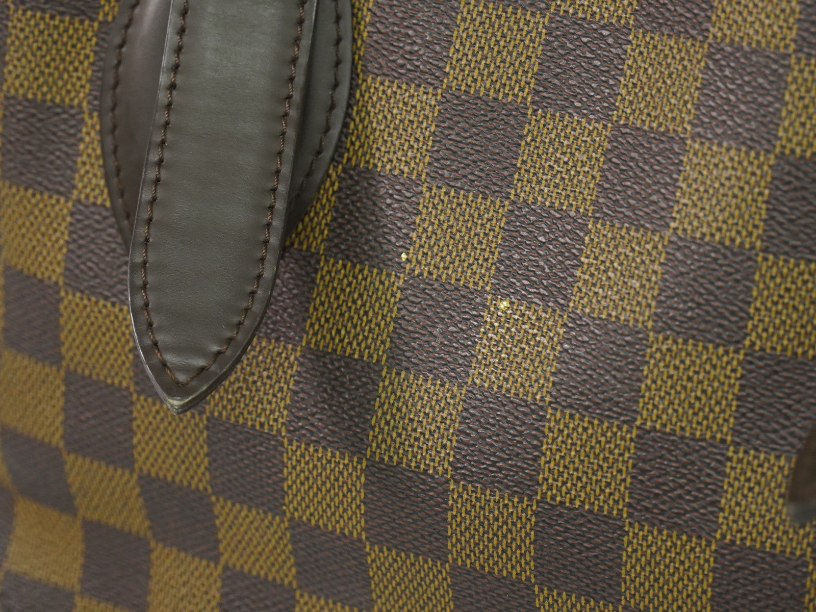 Louis Vuitton Hampstead Handbag Damier Brown Canvas Shoulder Bag Bag (Pre-Owned)