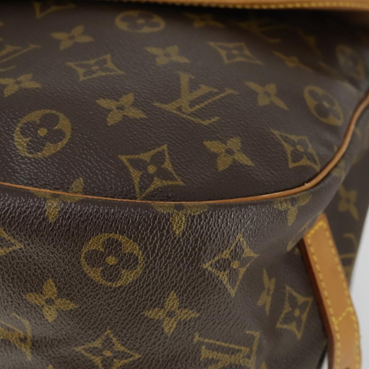 Louis Vuitton Saumur Handbag Monogram Canvas Brown Canvas Shoulder Bag Bag (Pre-Owned)