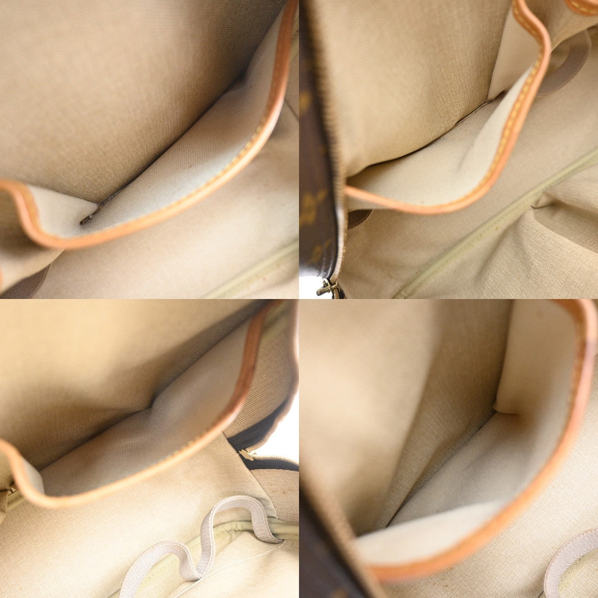 Louis Vuitton Deauville Handbag Monogram Canvas Brown Canvas Handbag (Pre-Owned)