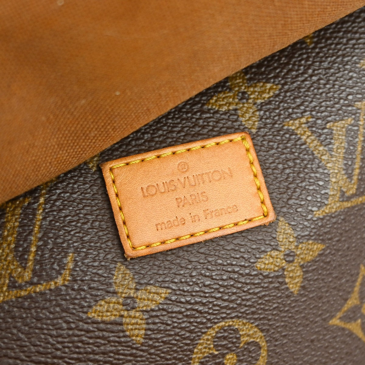 Louis Vuitton Saumur Handbag Monogram Canvas Brown Canvas Shoulder Bag Bag (Pre-Owned)
