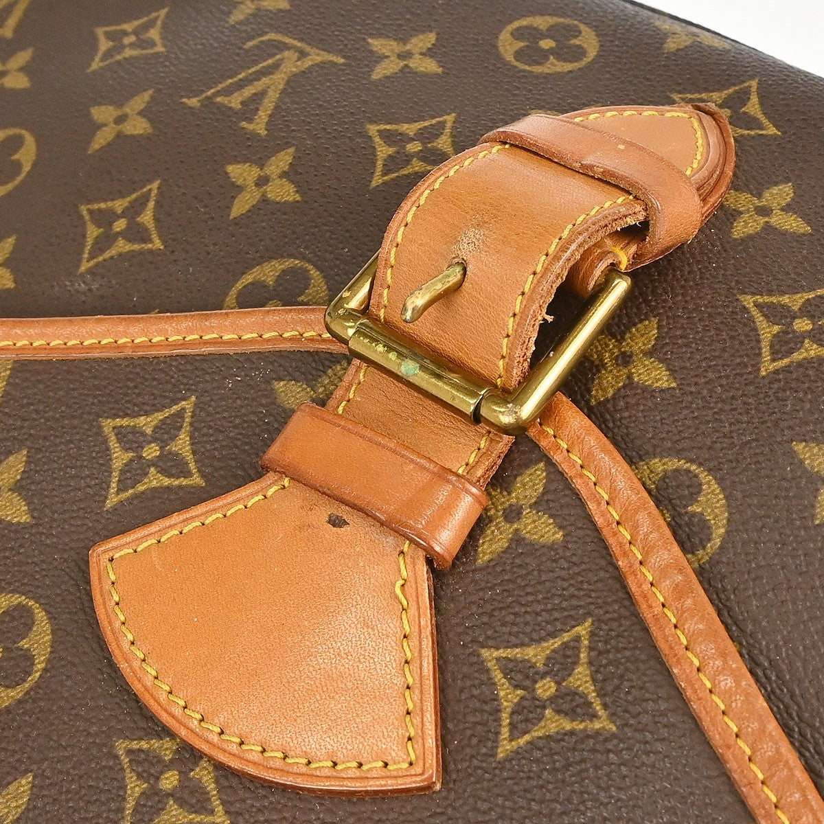 Louis Vuitton Beverly Briefcase Monogram Canvas Brown Canvas Briefcase Bag (Pre-Owned)