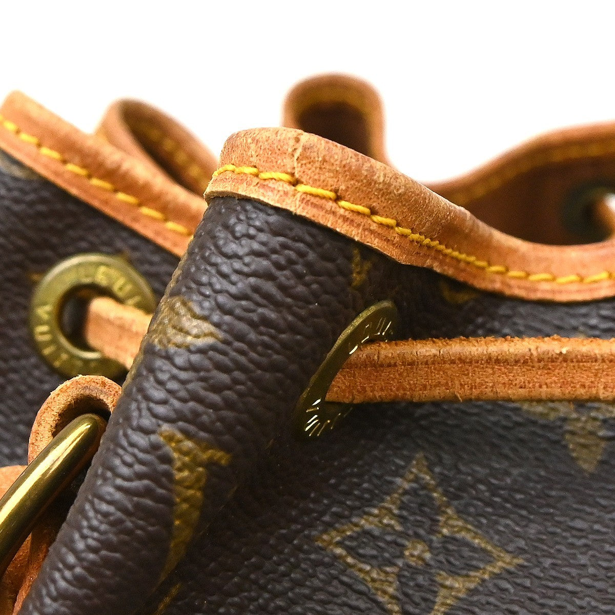 Louis Vuitton Petit Noe Handbag Monogram Canvas Brown Canvas Shoulder Bag Bag (Pre-Owned)