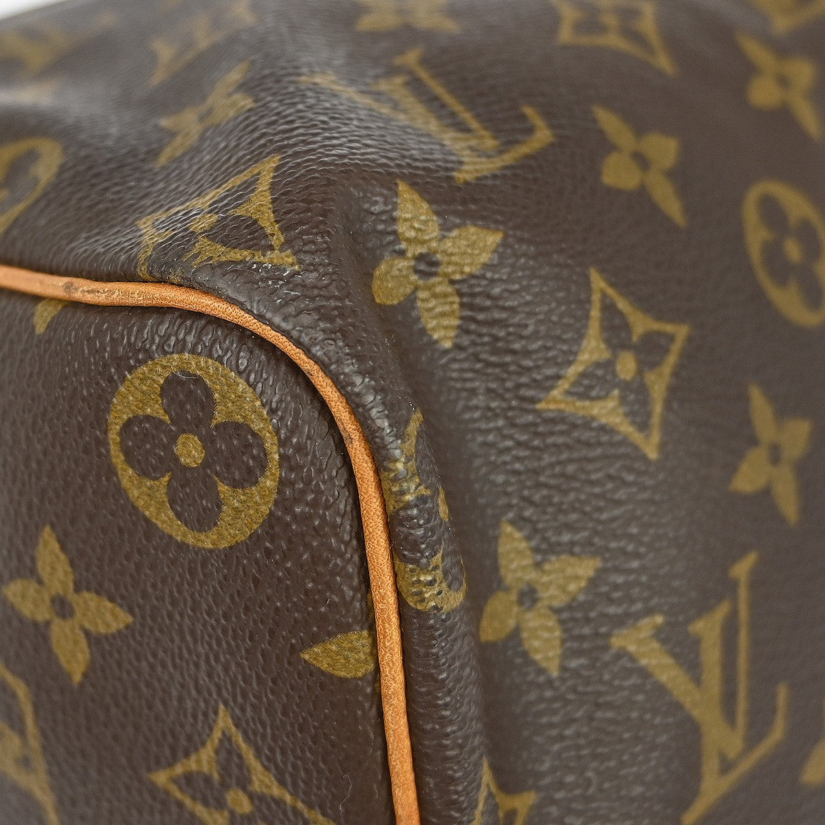 Louis Vuitton Speedy Handbag Monogram Canvas Brown Canvas Handbag (Pre-Owned)