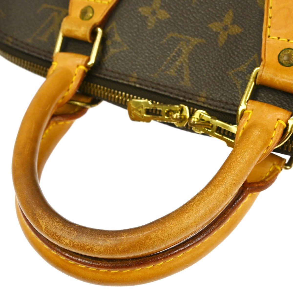 Louis Vuitton Alma Handbag Monogram Canvas Brown Canvas Handbag (Pre-Owned)