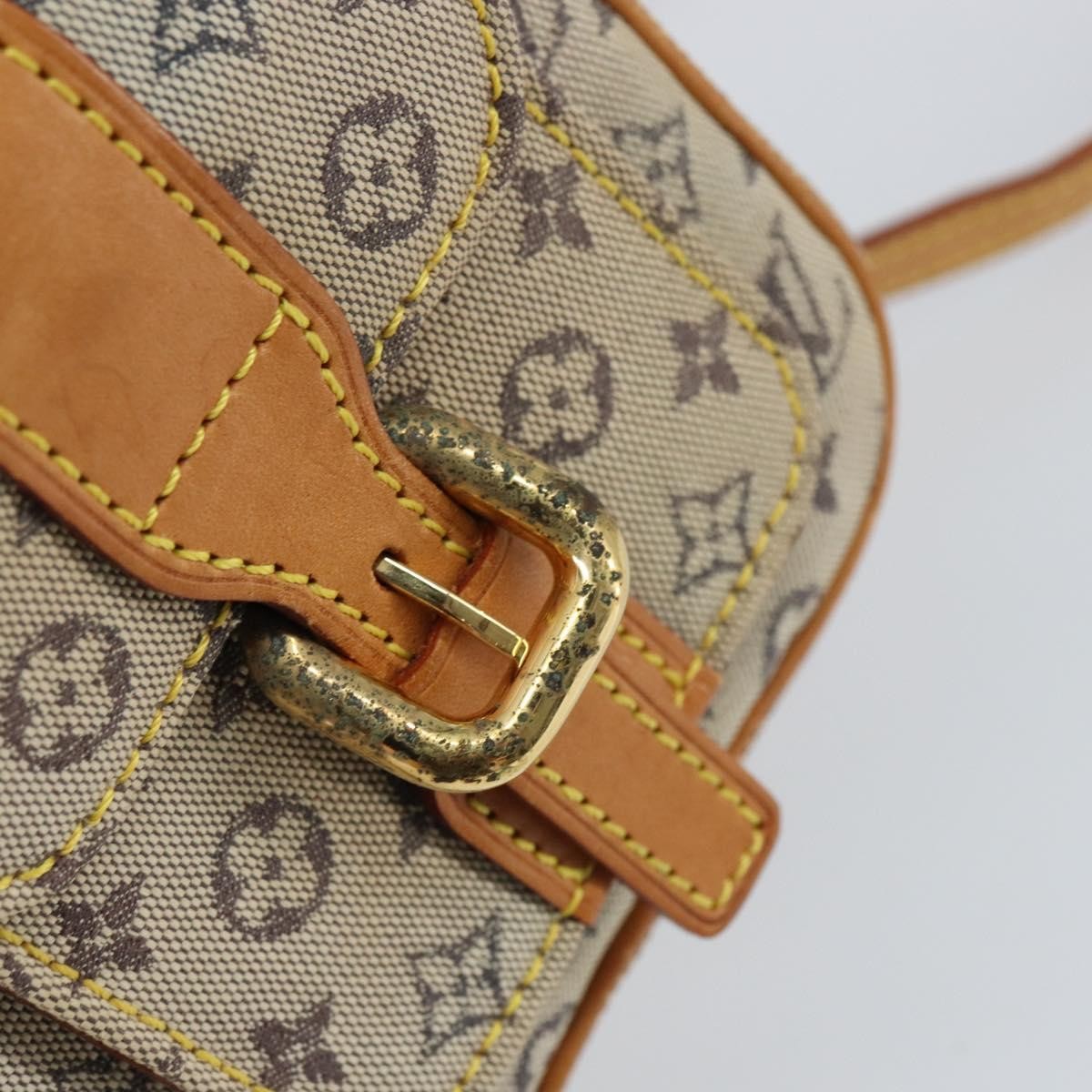 Louis Vuitton Juliette Crossbody Bag Mini Lin Blue Canvas Shoulder Bag Bag (Pre-Owned)