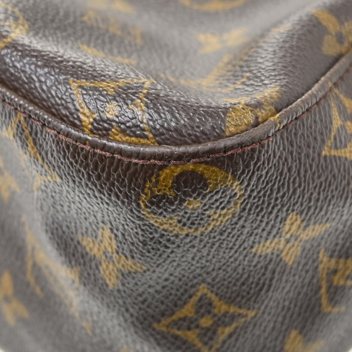 Louis Vuitton Monogram Looping Handbag Monogram Canvas Brown Canvas Shoulder Bag Bag (Pre-Owned)
