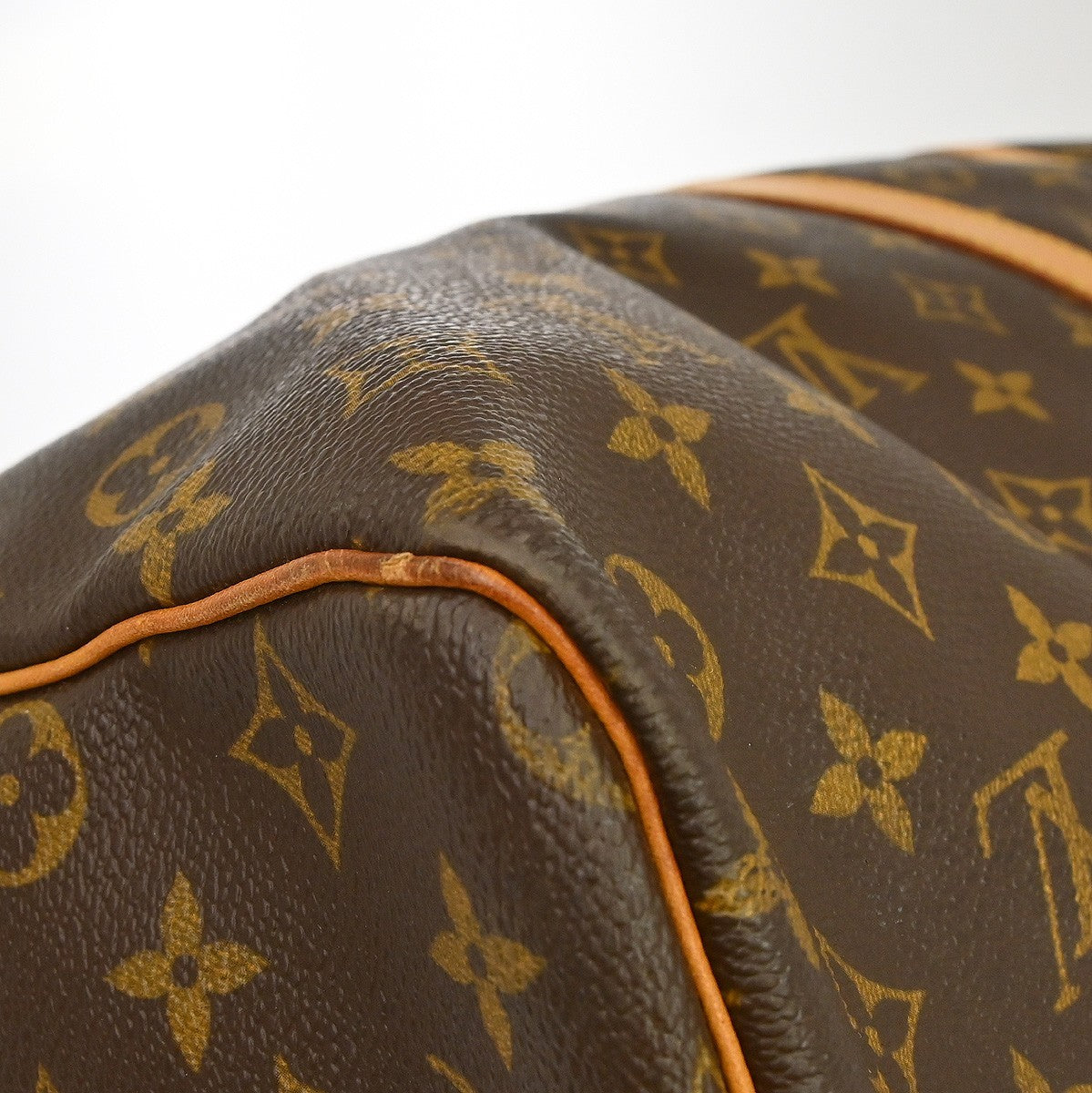 Louis Vuitton Keepall Bag Monogram Canvas Brown Canvas Travel Bag Bag (Pre-Owned)
