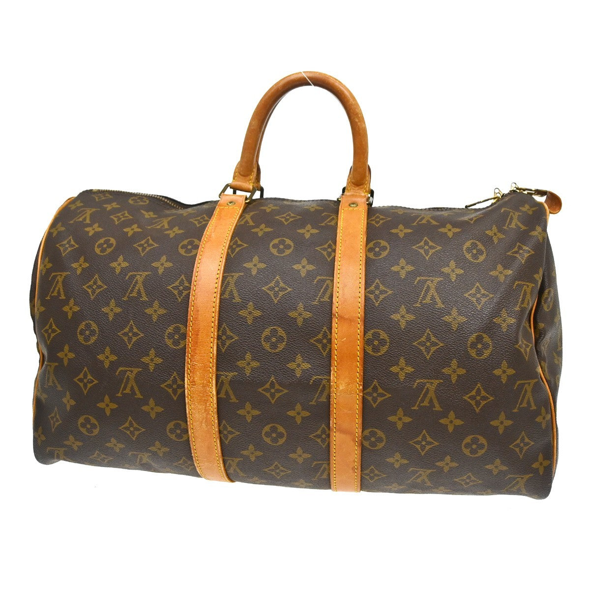 Louis Vuitton Keepall Bag Monogram Canvas Brown Canvas Travel Bag Bag (Pre-Owned)