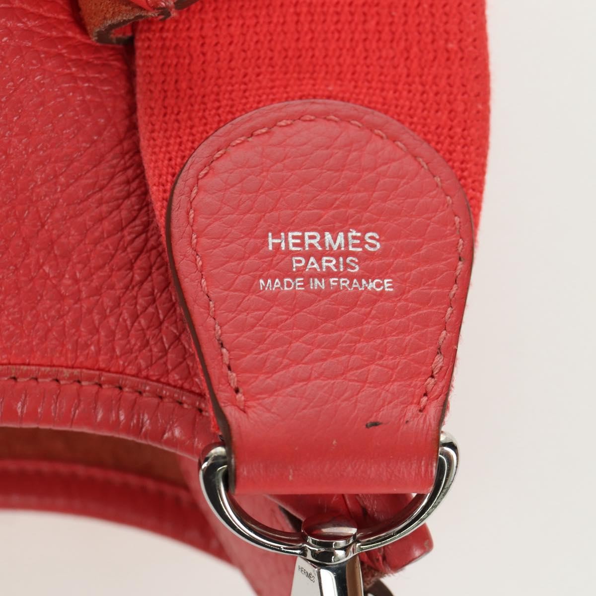 Hermes Evelyne Bag Gen Iii Clemence Pink Leather Shoulder Bag Bag (Pre-Owned)