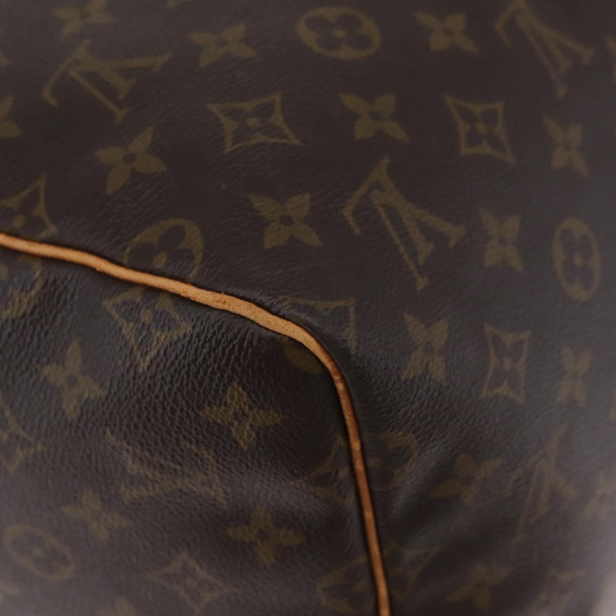 Louis Vuitton Keepall Bag Monogram Canvas Brown Canvas Travel Bag Bag (Pre-Owned)