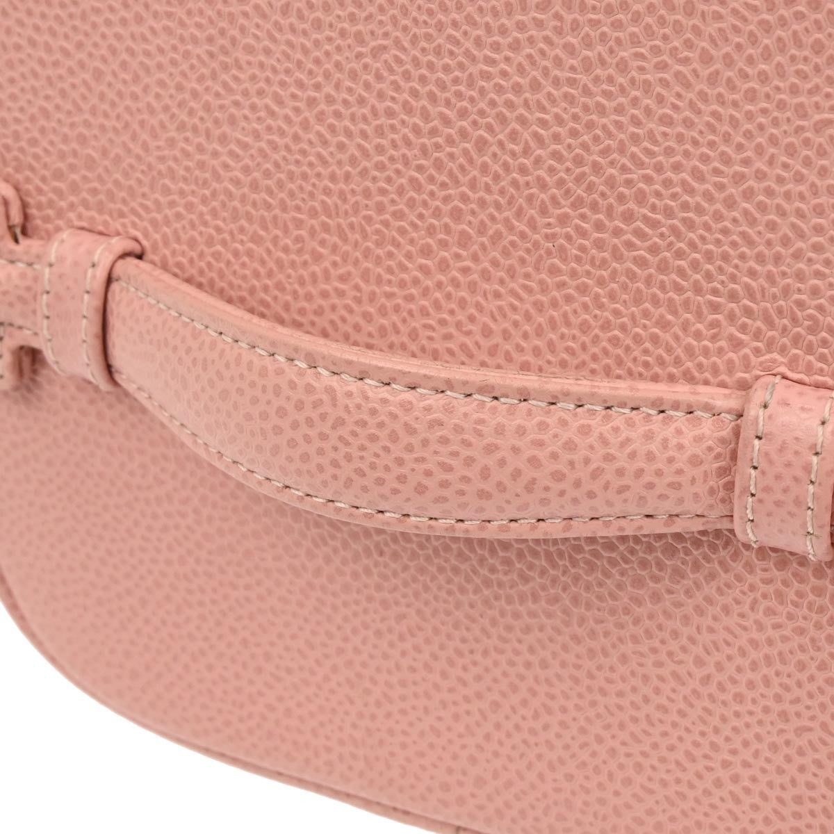 Chanel Vintage Timeless Cosmetic Case Caviar Pink Leather Clutche & Pouche Bag (Pre-Owned)