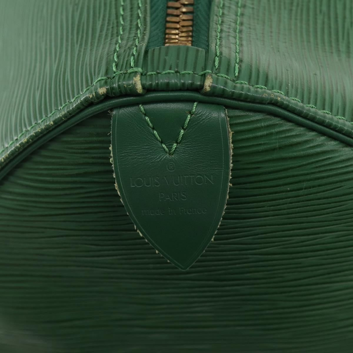 Louis Vuitton Keepall Bag Epi Leather Green Leather Travel Bag Bag (Pre-Owned)