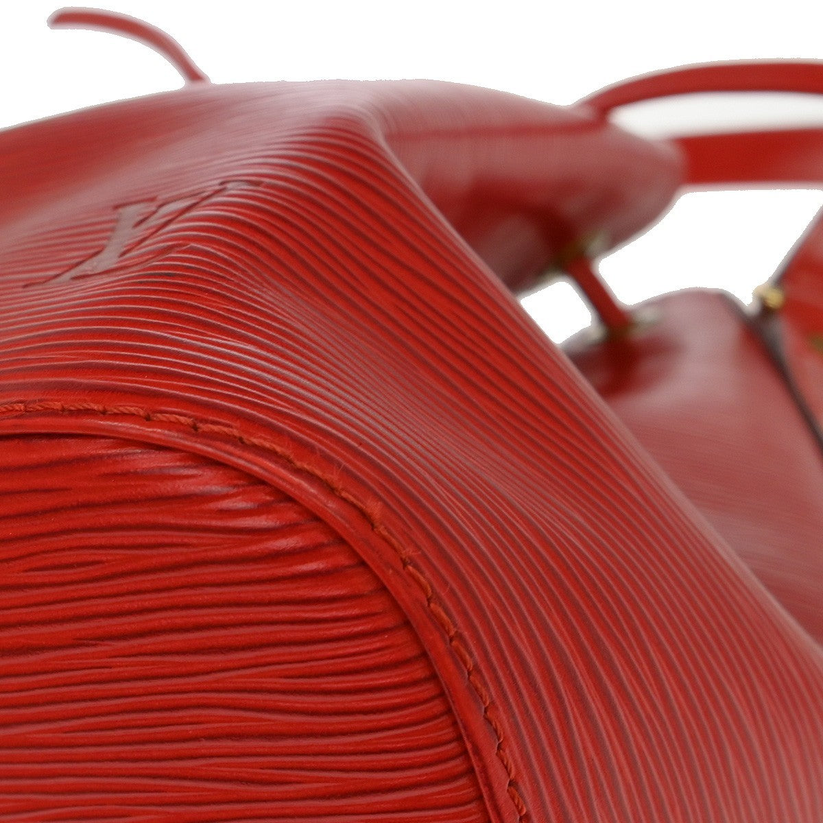 Louis Vuitton Petit Noe Handbag Epi Leather Red Leather Shoulder Bag Bag (Pre-Owned)