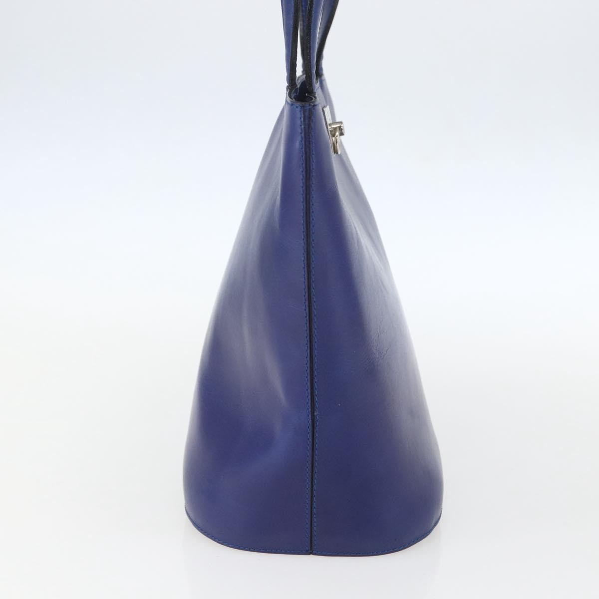 Celine Handbag Leather Blue Leather Handbag (Pre-Owned)