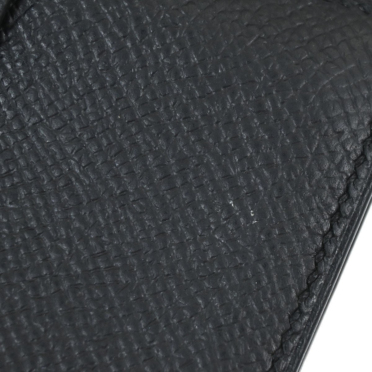 Hermes Bearn Wallet Epsom Black Leather Wallets Accessory (Pre-Owned)