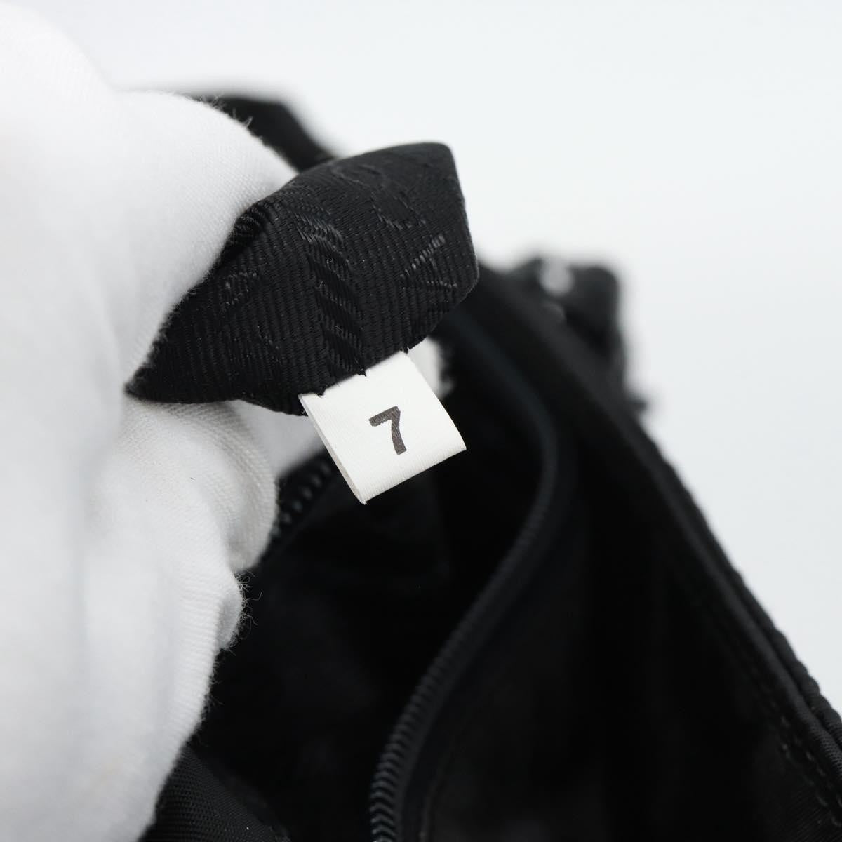 Prada Shoulder Bag Nylon Black Black Nylon Shoulder Bag Bag (Pre-Owned)
