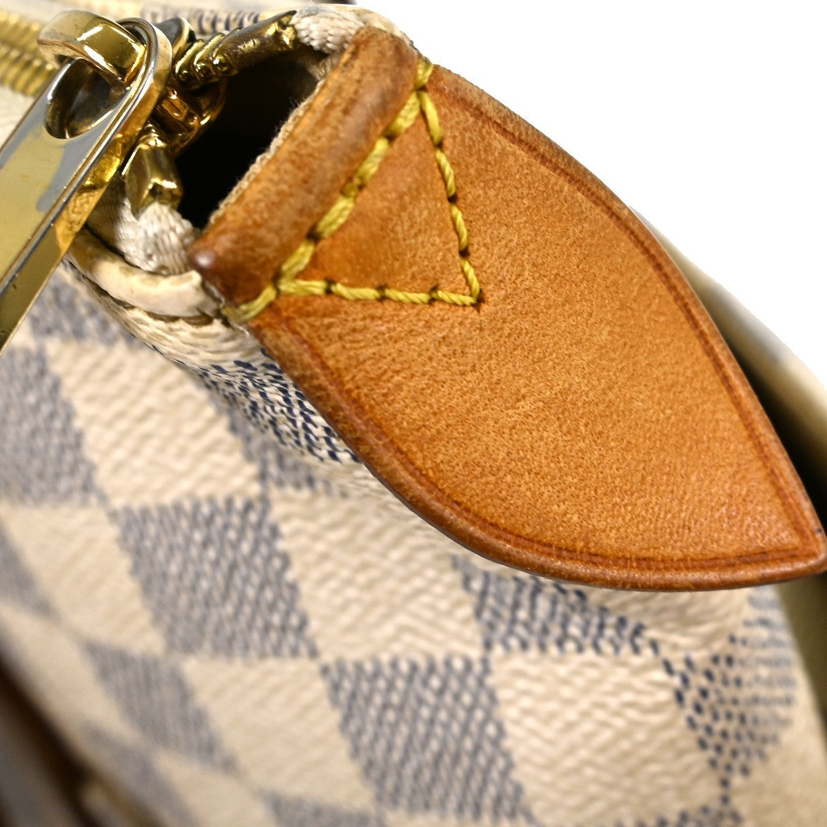 Louis Vuitton Totally Handbag Damier Azur White Canvas Tote Bag Bag (Pre-Owned)