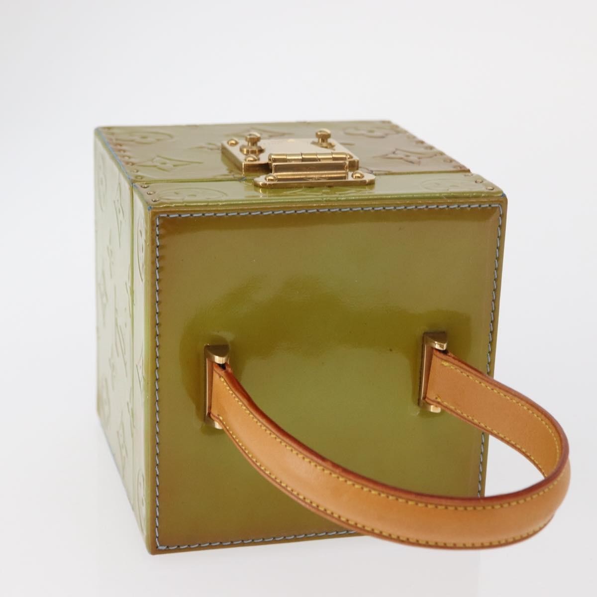 Louis Vuitton Bleecker Box Bag Monogram Vernis Green Patent_Leather Clutche & Pouche Bag (Pre-Owned)