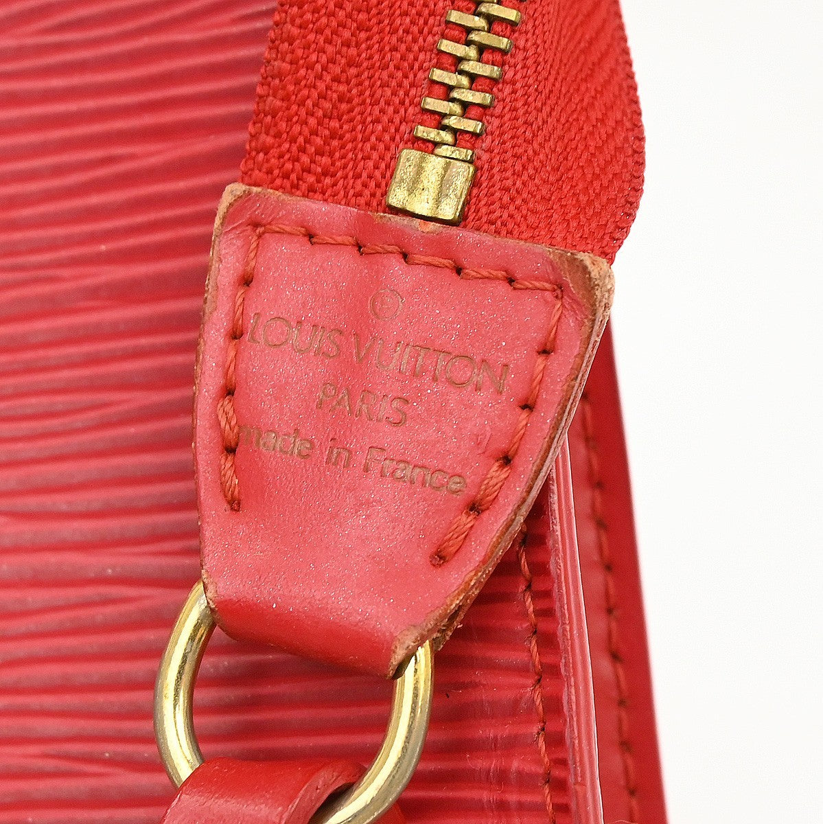 Louis Vuitton Pochette Accessoires Epi Leather Red Leather Clutche & Pouche Bag (Pre-Owned)