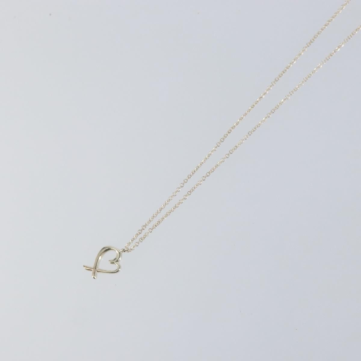 Tiffany & Co. Paloma Picasso Loving Heart Pendant Necklace Silver 925 Silver Silver Necklace Jewelry (Pre-Owned)