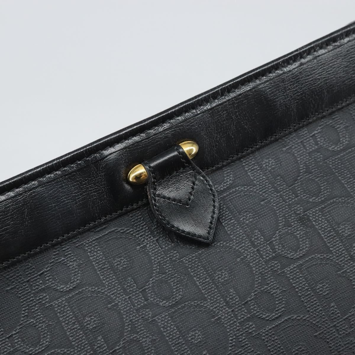 Christian Dior Trotter Pouch Canvas Black Canvas Clutche & Pouche Bag (Pre-Owned)