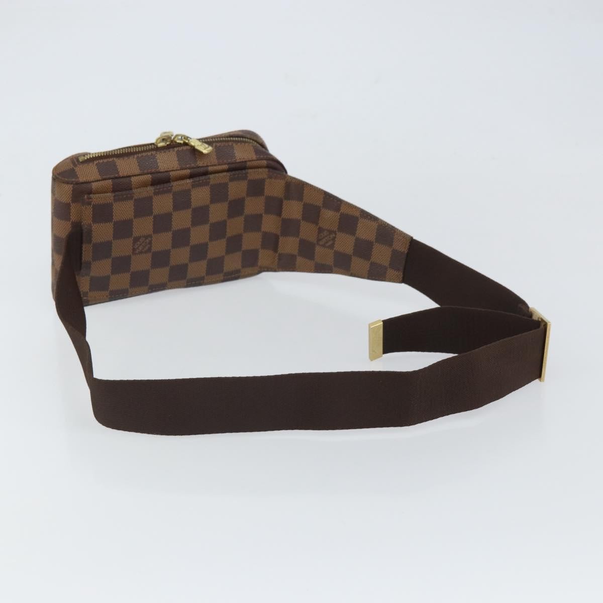 Louis Vuitton Geronimos Waist Bag Damier Brown Canvas Shoulder Bag Bag (Pre-Owned)