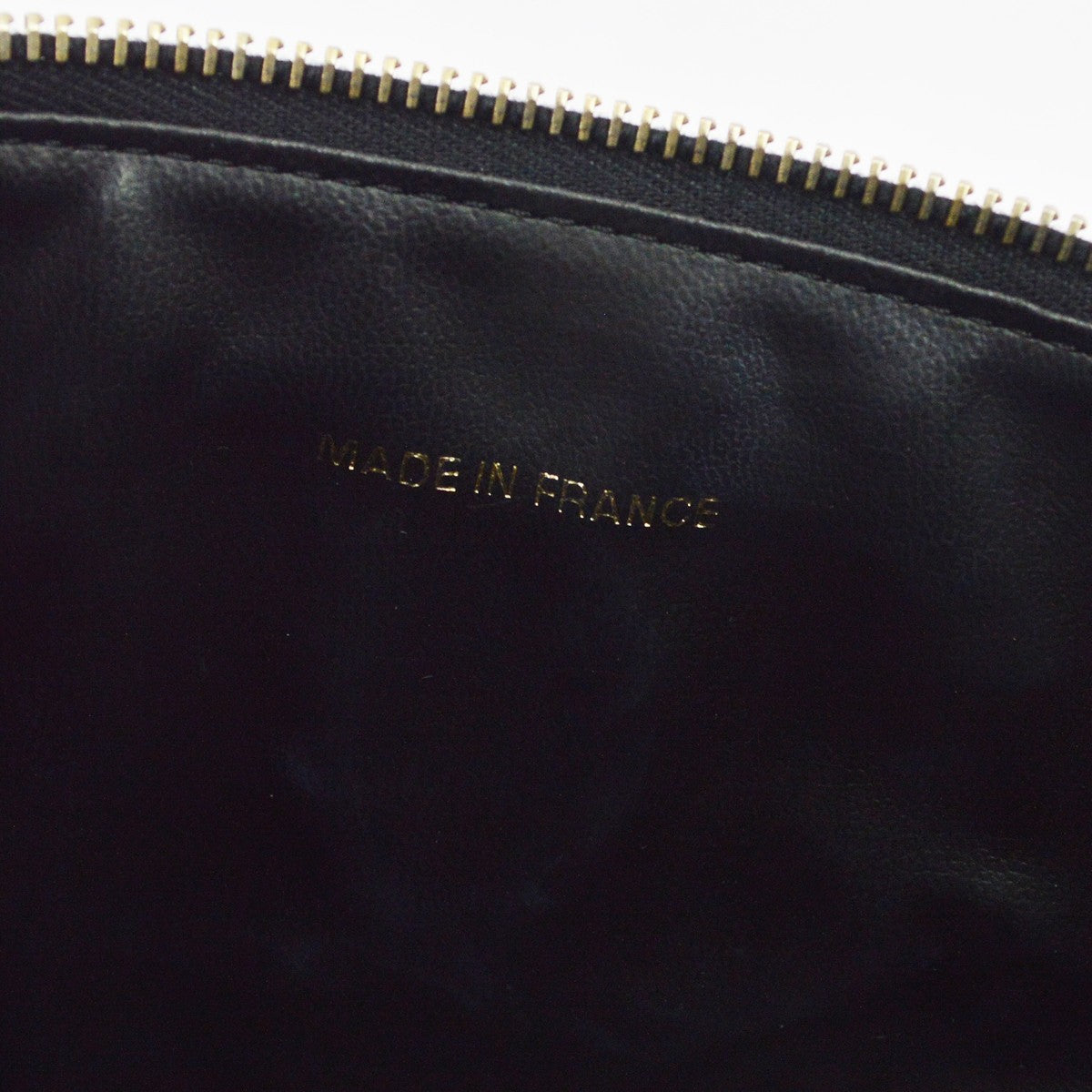 Chanel Vintage Timeless Cosmetic Case Caviar Black Leather Handbag (Pre-Owned)