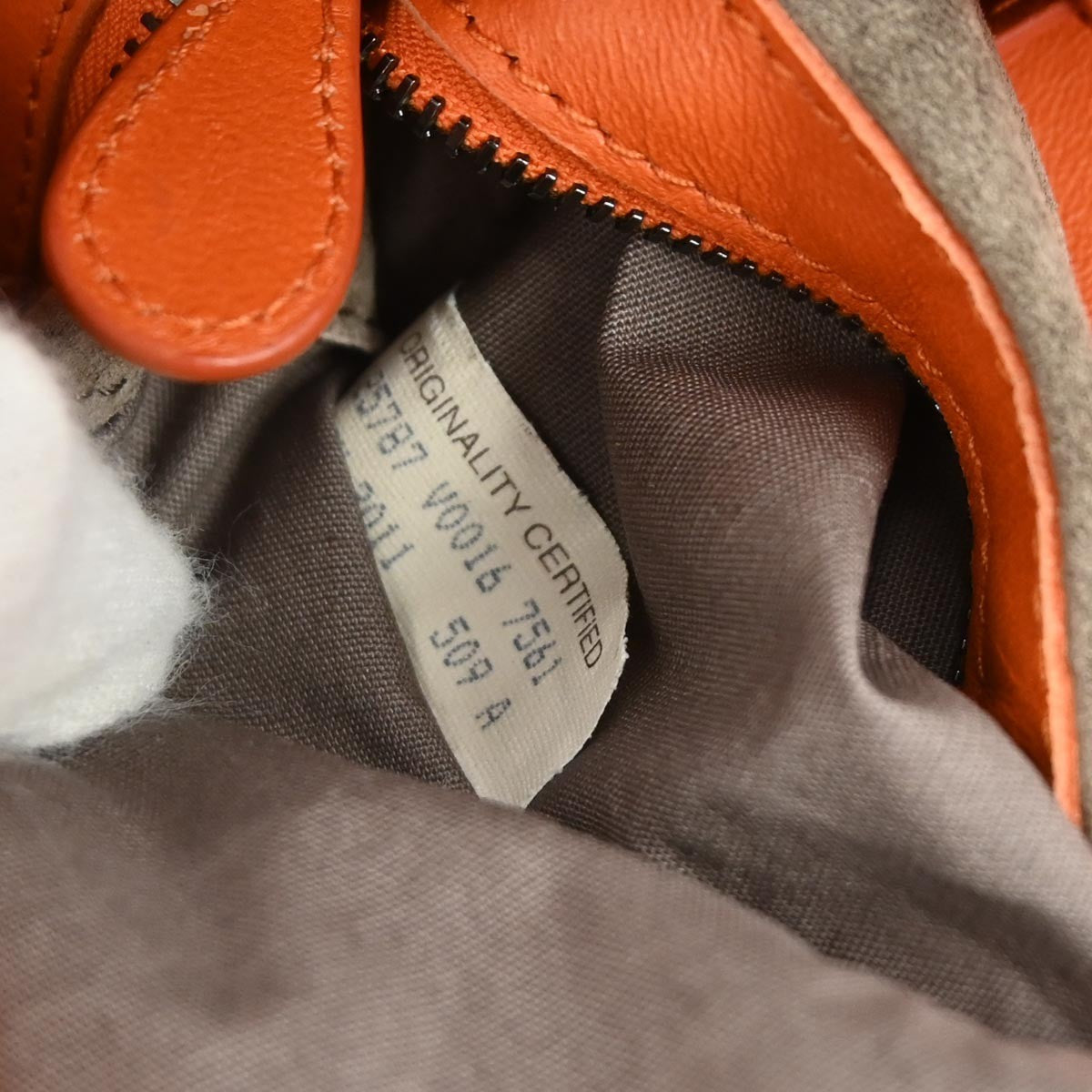 Bottega Veneta Campana Hobo Intrecciato Nappa Orange Leather Tote Bag Bag (Pre-Owned)