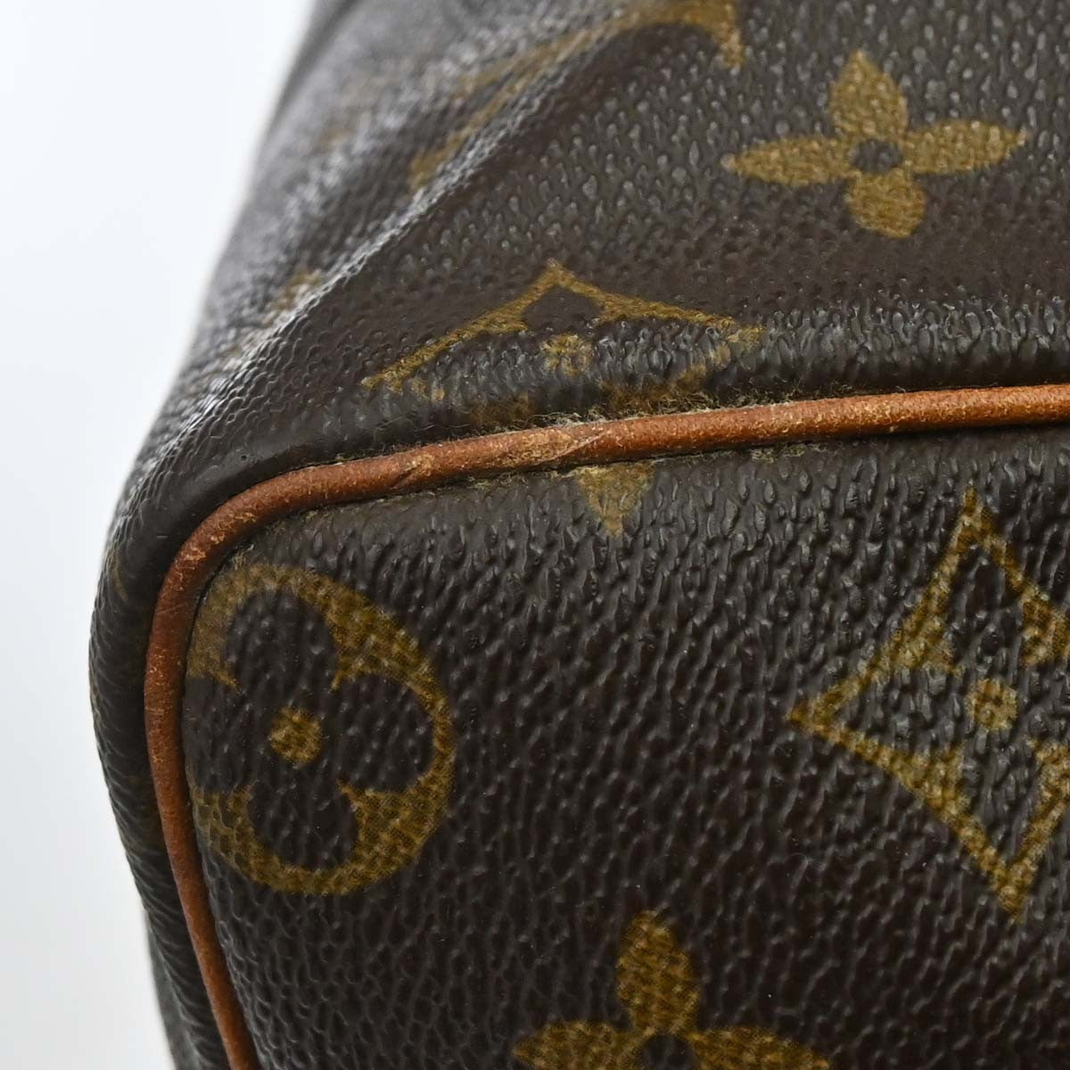 Louis Vuitton Speedy Handbag Monogram Canvas Brown Canvas Handbag (Pre-Owned)