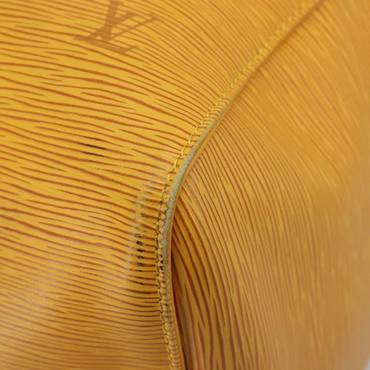 Louis Vuitton Keepall Bag Epi Leather Yellow Leather Travel Bag Bag (Pre-Owned)