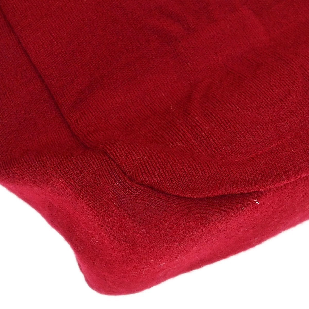 Chanel Vintage Chain Shoulder Bag Cotton Red Cotton Shoulder Bag Bag (Pre-Owned)