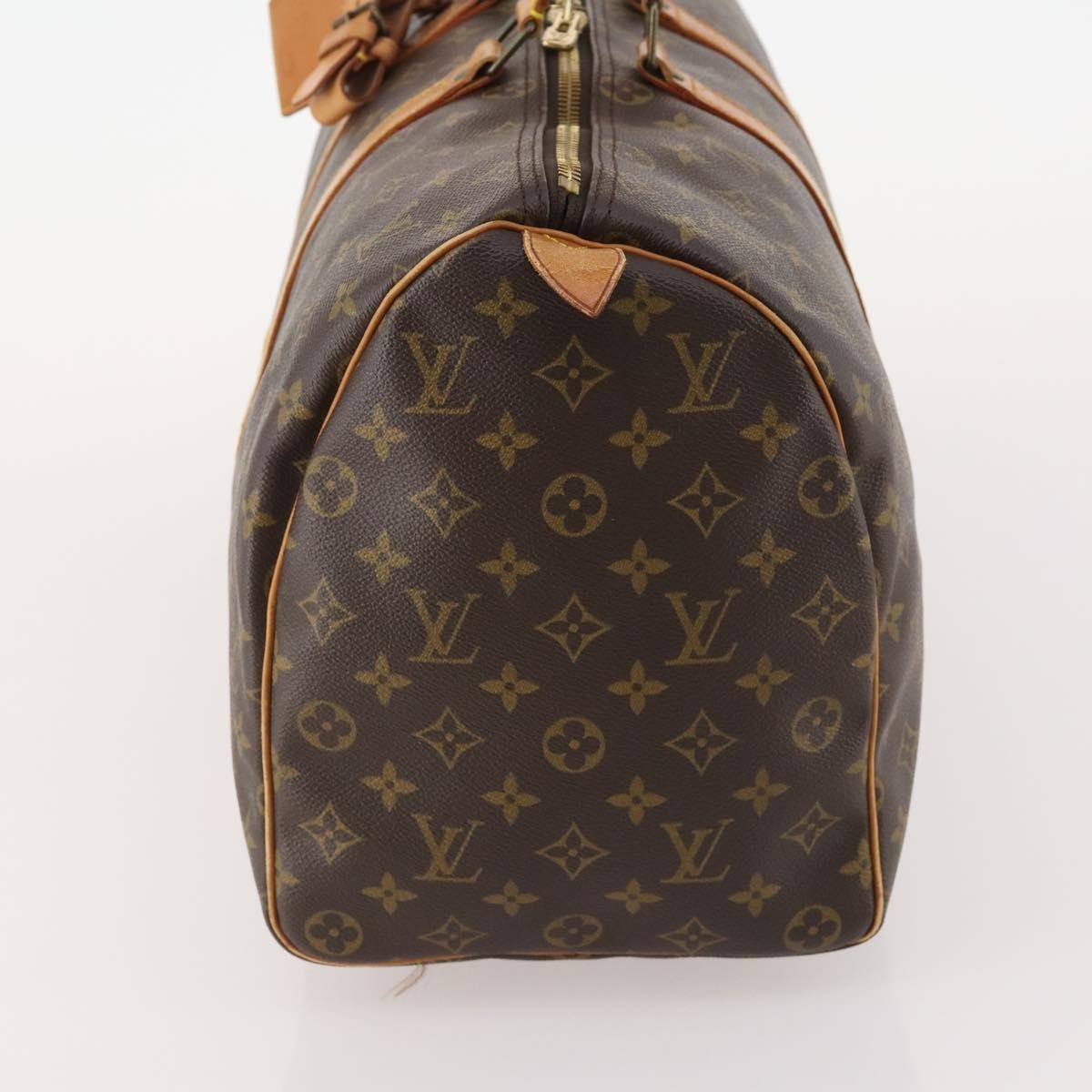 Louis Vuitton Keepall Bag Monogram Canvas Brown Canvas Travel Bag Bag (Pre-Owned)