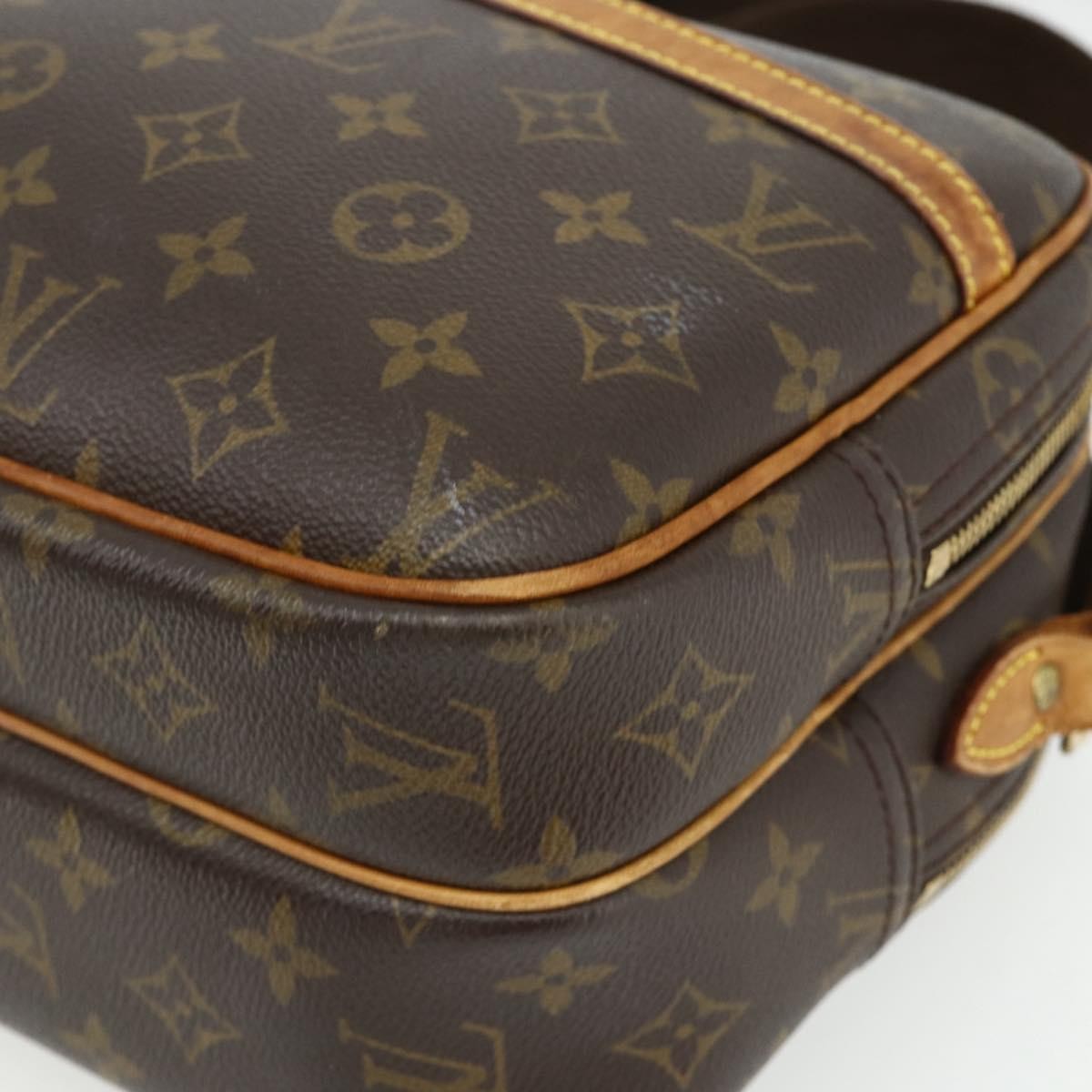 Louis Vuitton Reporter Bag Monogram Canvas Brown Canvas Shoulder Bag Bag (Pre-Owned)