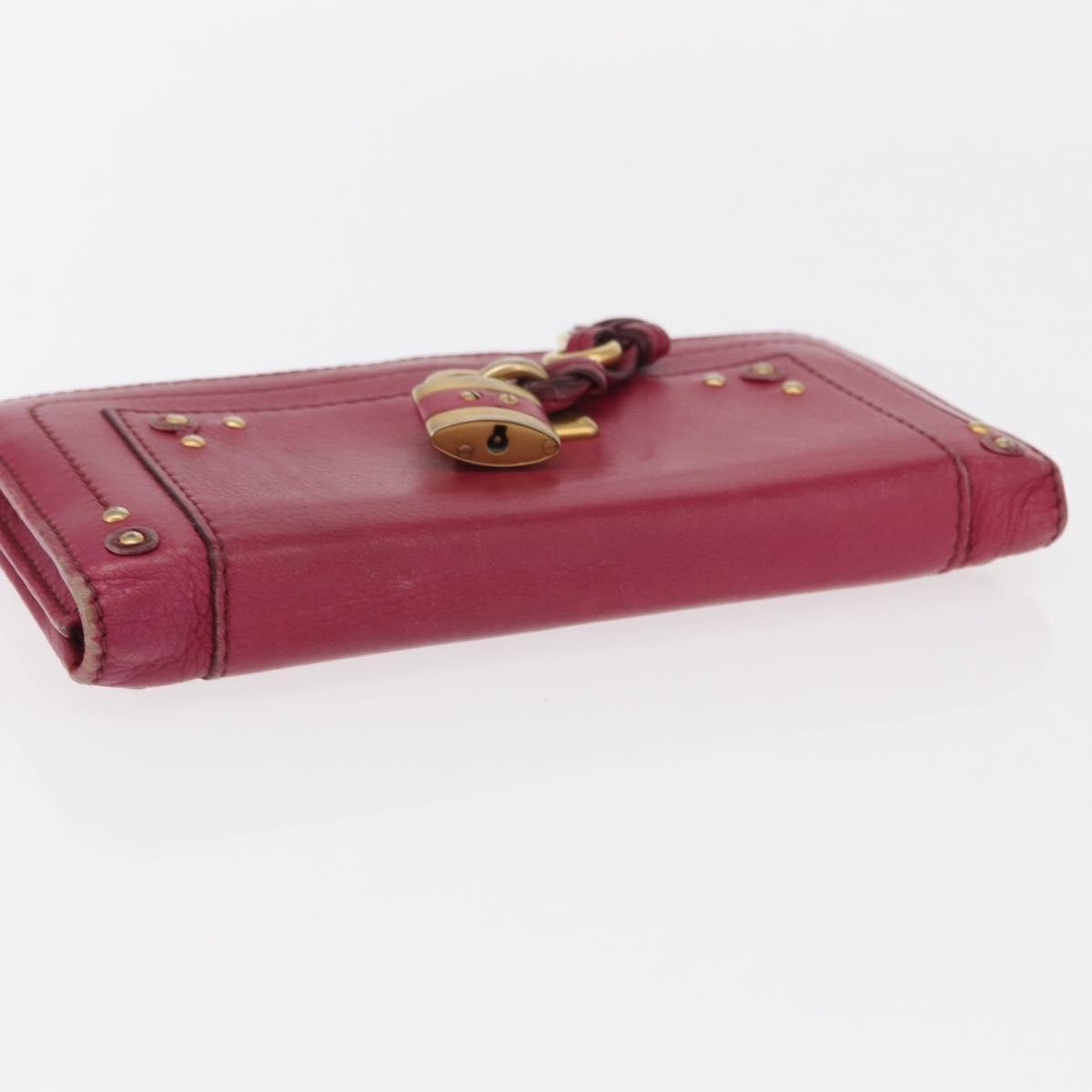 Chloe Paddington Wallet Leather Pink Leather Wallets Accessory (Pre-Owned)