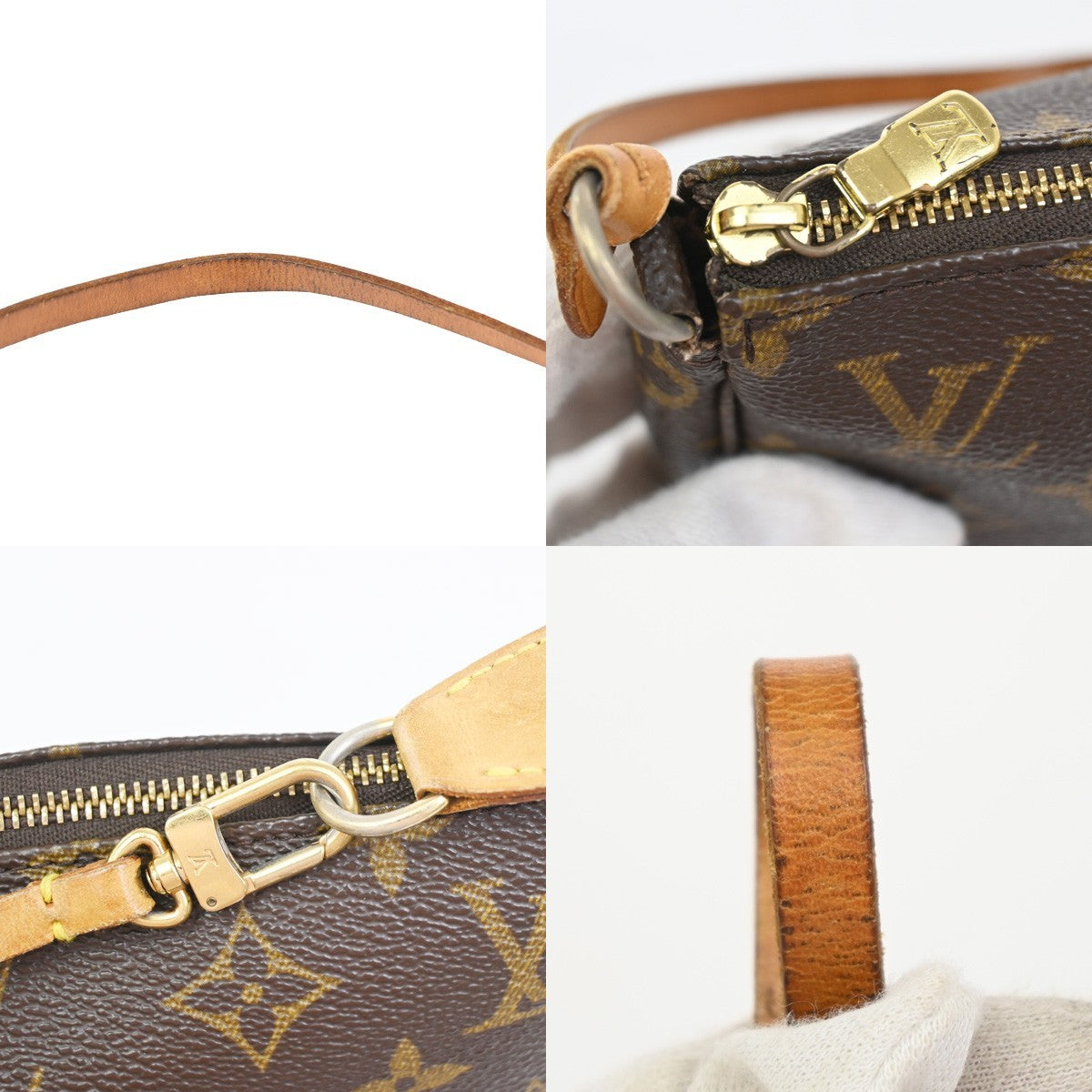 Louis Vuitton Pochette Accessoires Nm Monogram Canvas Brown Canvas Clutche & Pouche Bag (Pre-Owned)