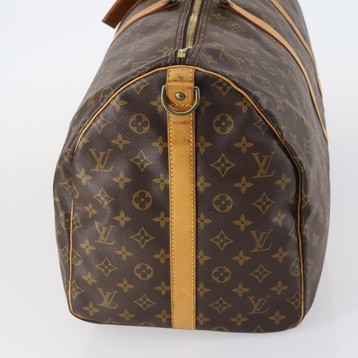 Louis Vuitton Keepall Bandouliere Bag Monogram Canvas Brown Canvas Travel Bag Bag (Pre-Owned)