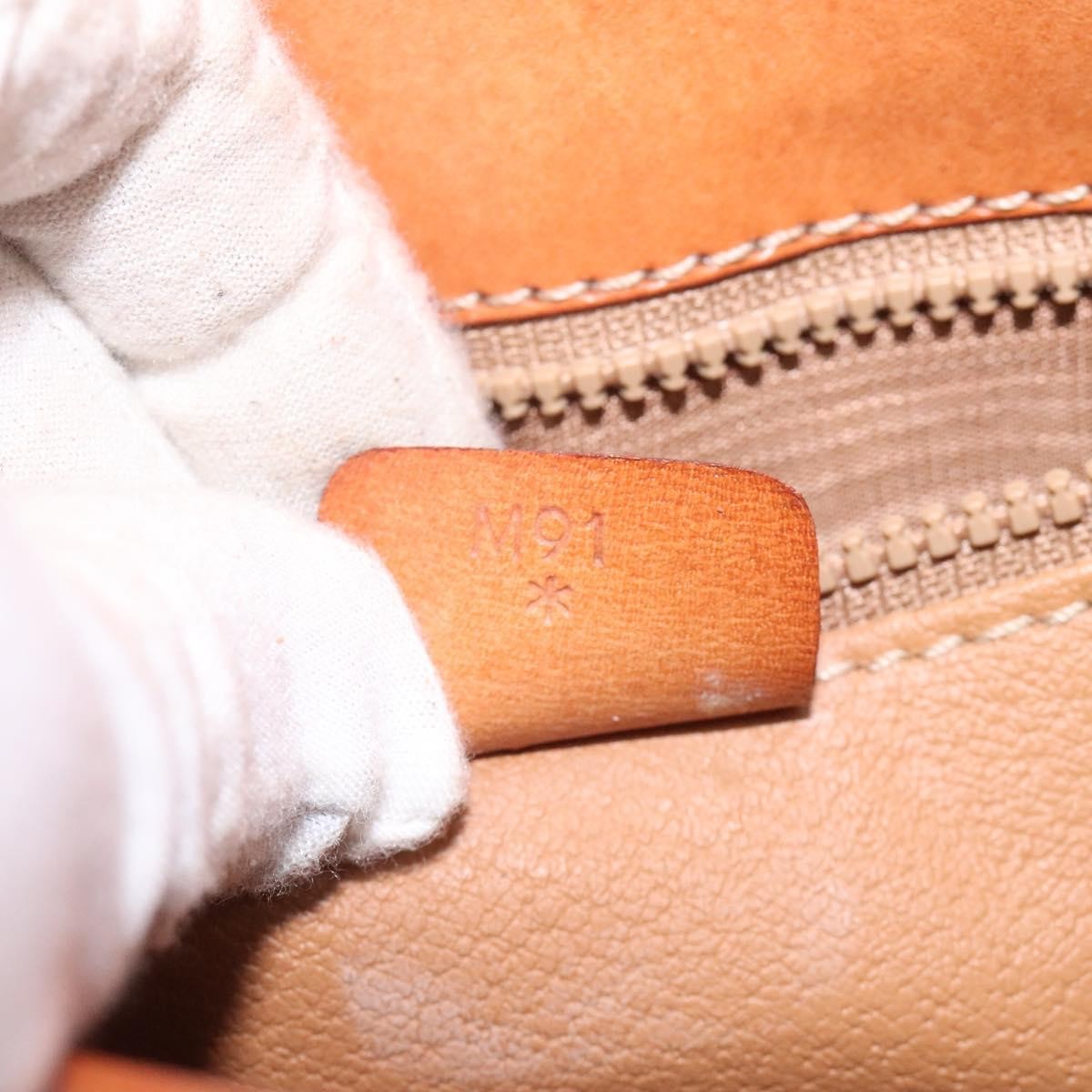 Celine Vintage Macadam Circle Logo Shoulder Bag Canvas And Leather Brown Canvas Shoulder Bag Bag (Pre-Owned)