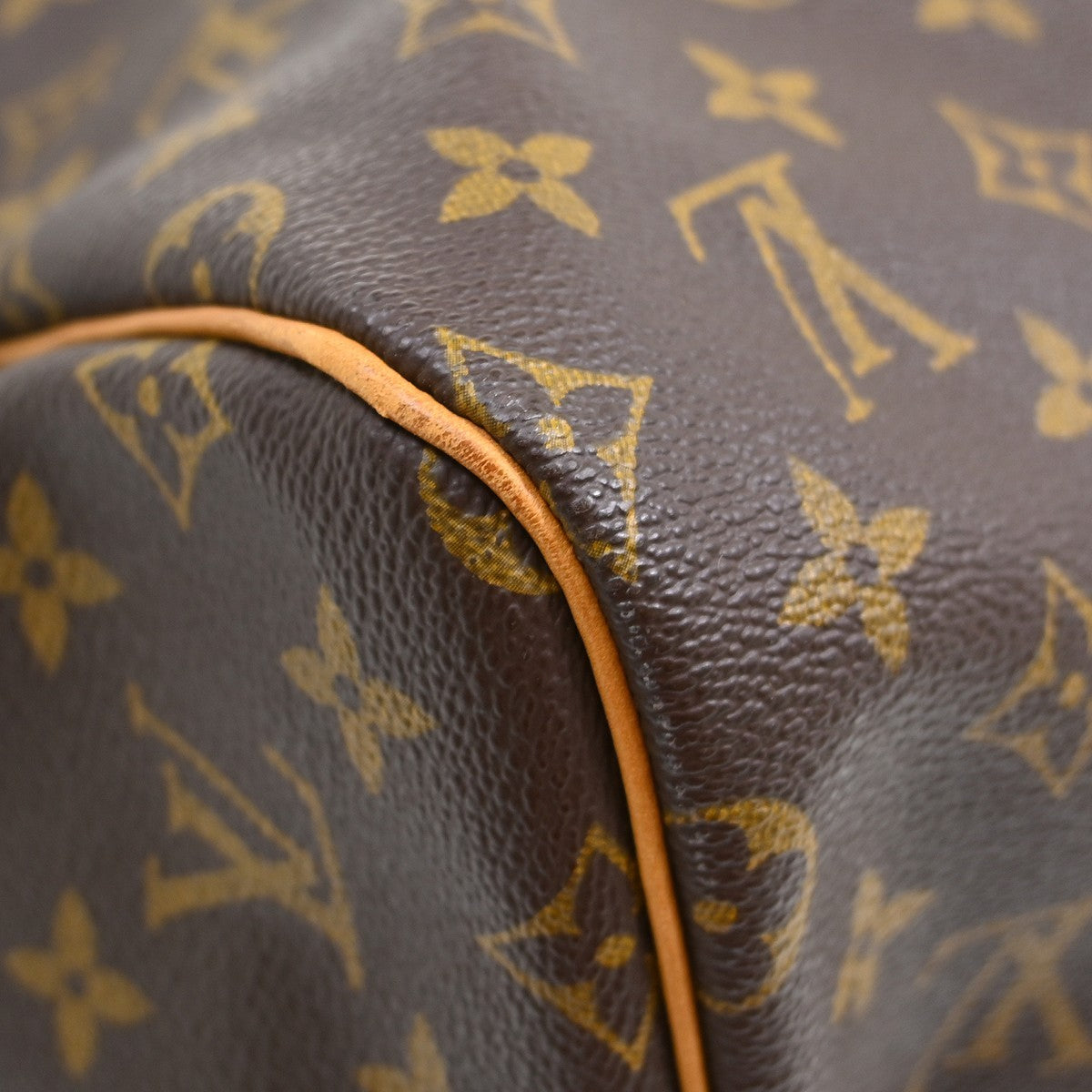 Louis Vuitton Keepall Bag Monogram Canvas Brown Canvas Travel Bag Bag (Pre-Owned)