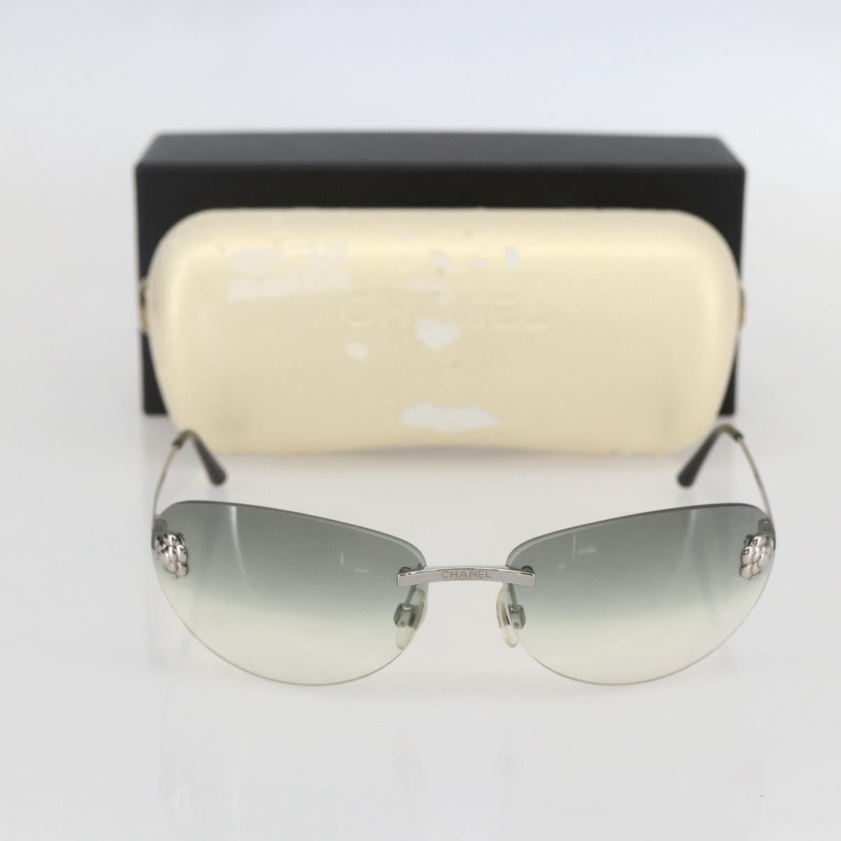 Chanel Camélia Sunglasses Metal Black Metal Sunglasse Accessory (Pre-Owned)