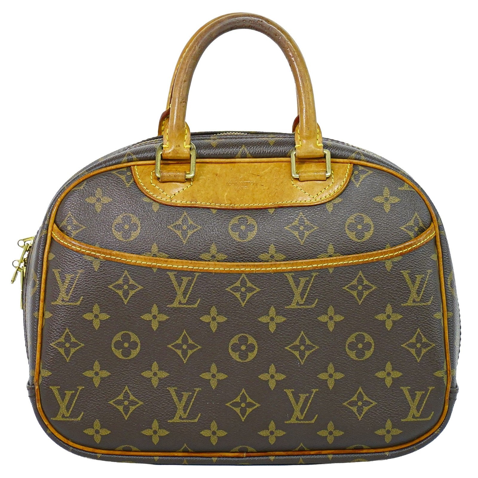 Louis Vuitton Trouville Handbag Monogram Canvas Brown Canvas Handbag (Pre-Owned)