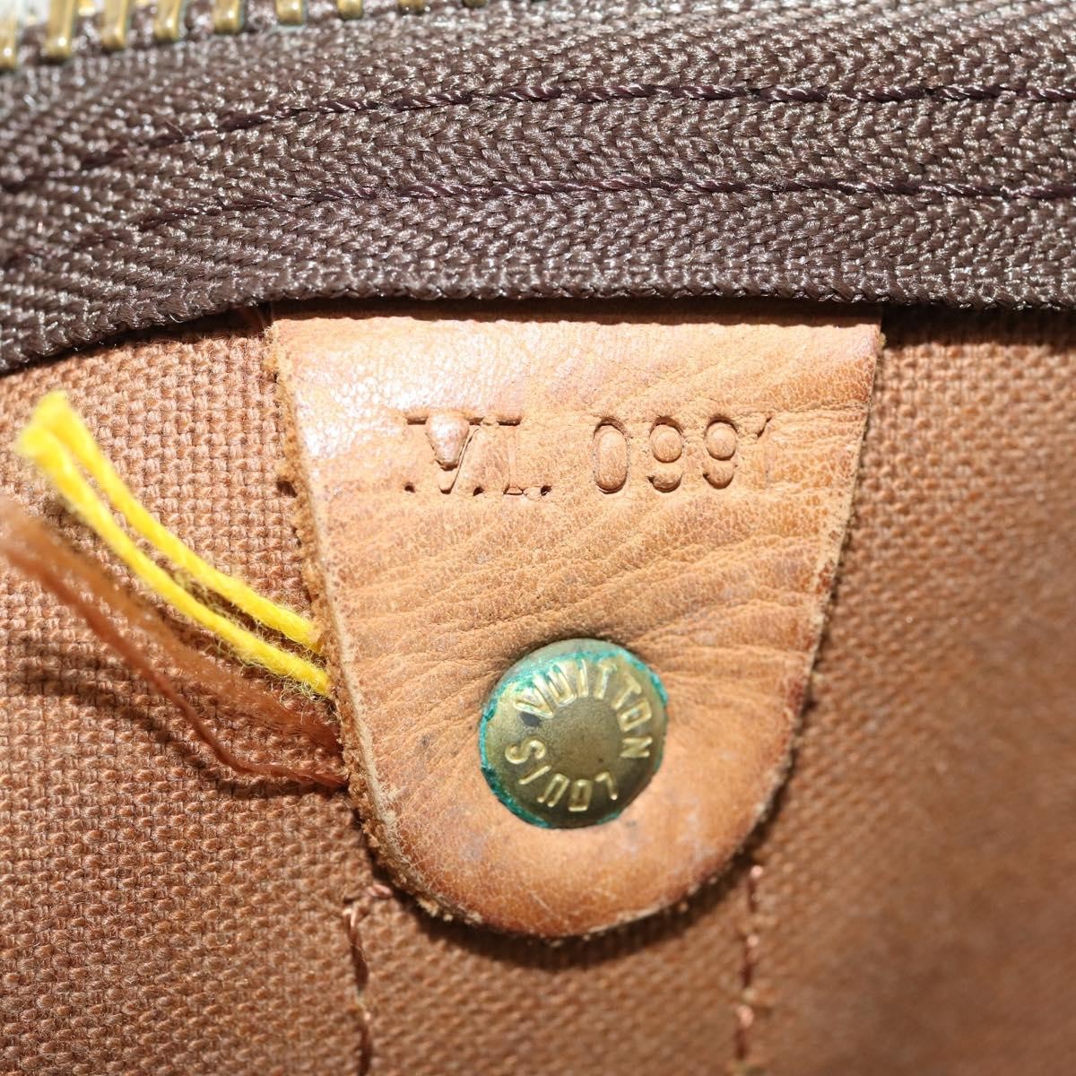 Louis Vuitton Keepall Bandouliere Bag Monogram Canvas Brown Canvas Travel Bag Bag (Pre-Owned)