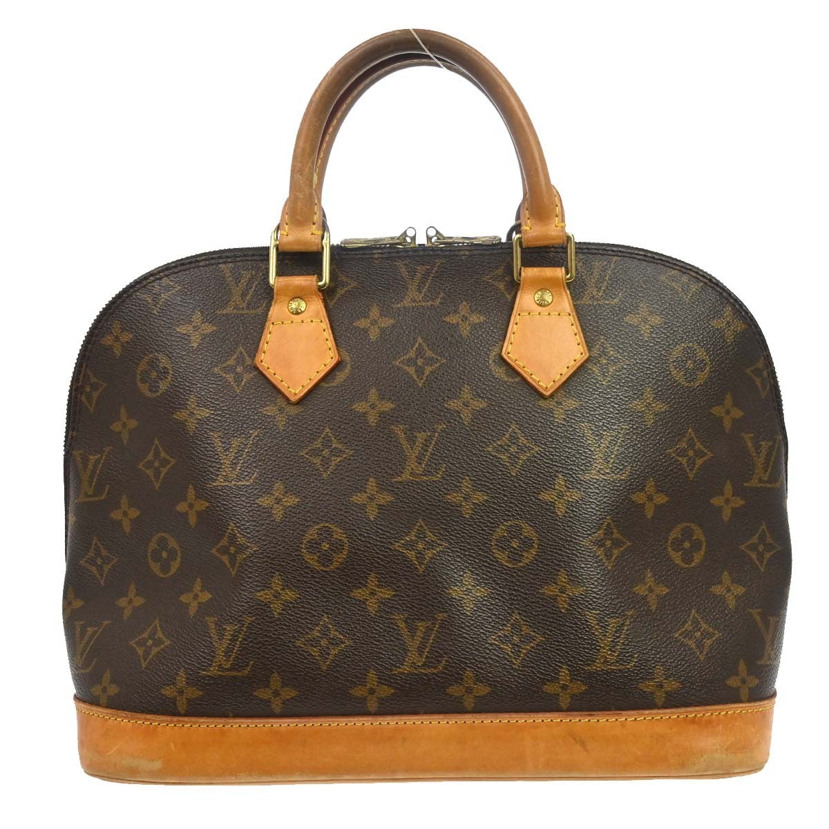 Louis Vuitton Alma Handbag Monogram Canvas Brown Canvas Handbag (Pre-Owned)