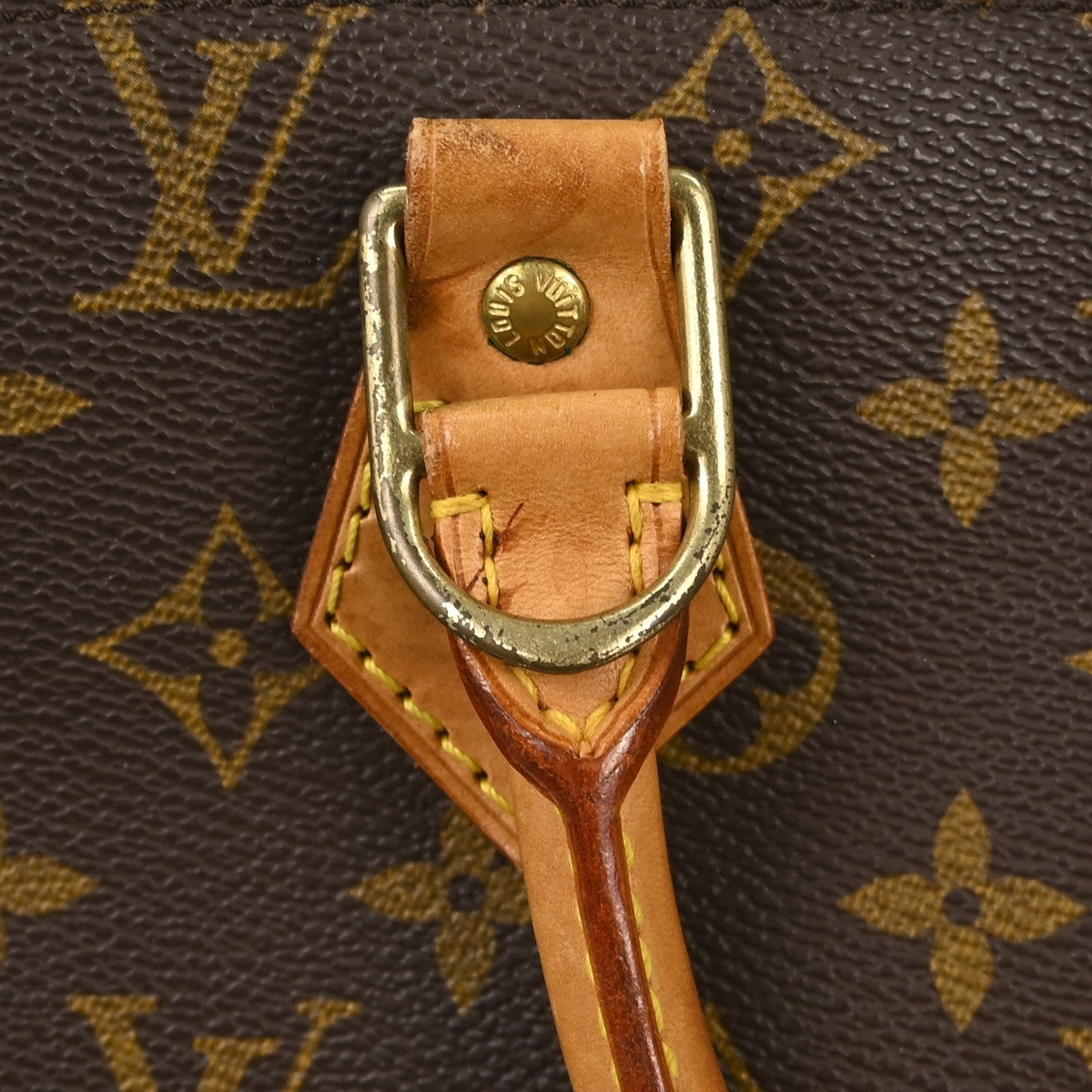 Louis Vuitton Alma Handbag Monogram Canvas Brown Canvas Handbag (Pre-Owned)
