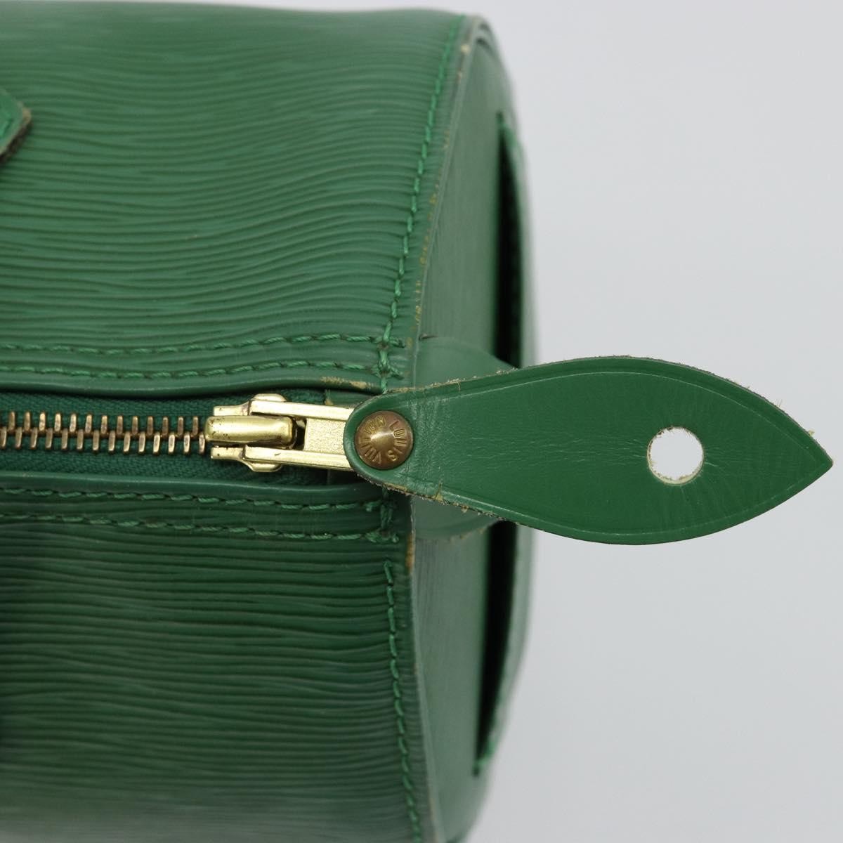 Louis Vuitton Speedy Handbag Epi Leather Green Leather Handbag (Pre-Owned)