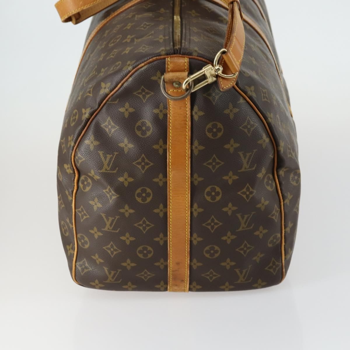 Louis Vuitton Keepall Bandouliere Bag Monogram Canvas Brown Canvas Travel Bag Bag (Pre-Owned)
