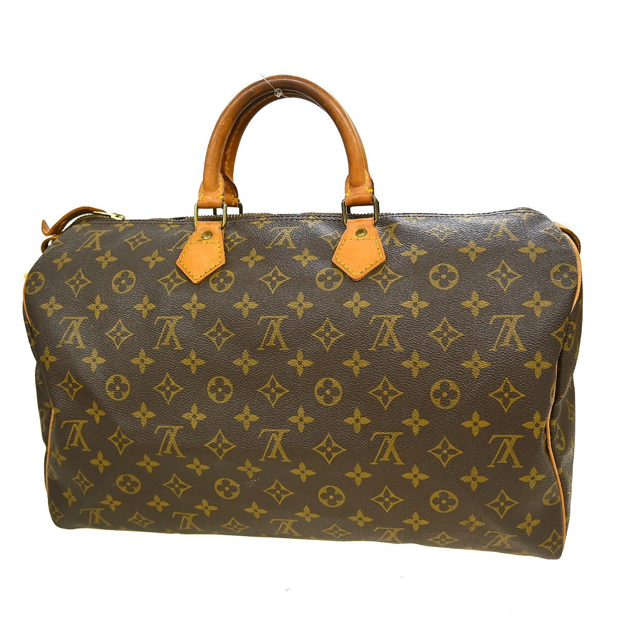 Louis Vuitton Speedy Handbag Monogram Canvas Brown Canvas Handbag (Pre-Owned)