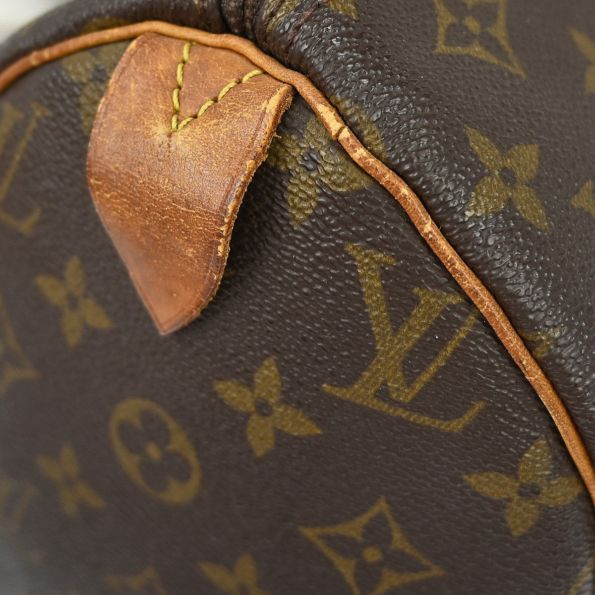Louis Vuitton Speedy Handbag Monogram Canvas Brown Canvas Handbag (Pre-Owned)